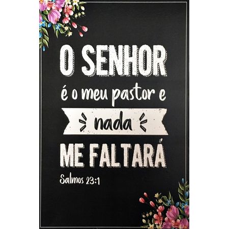 Enfeite de Mesa - Plaquinha MDF - O Senhor é o meu Pastor Independente  Outros Livraria Evangélica Casa da Bíblia Online Outros