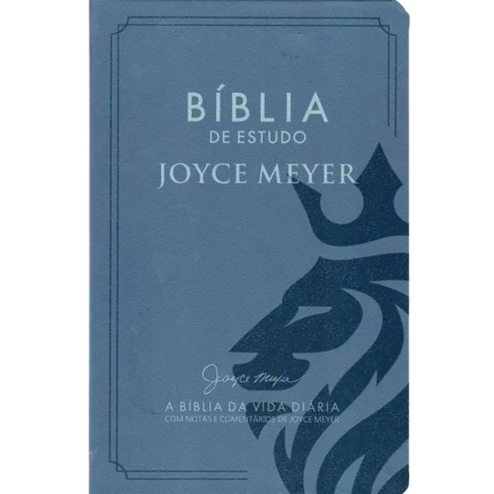 Bíblia De Estudo NVI Joyce Meyer - Azul | Livraria 100% Cristão ...